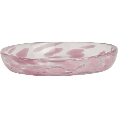 Breakfast & dessert plate, Jali pink/transparent - OYOY