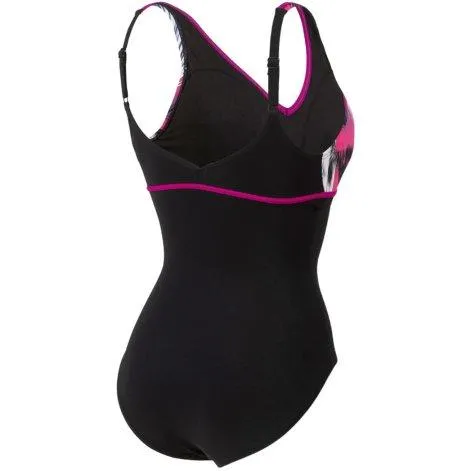 W Bodylift Swimsuit Jennifer Wing Back C Cup black multi/black/grape violet - arena