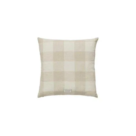 Chess cushion cover 48 x 48 cm, beige/white - OYOY