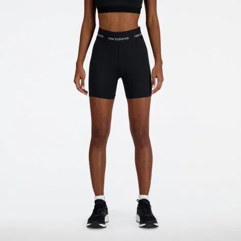 Shorts W Sleek 5 Inch High Rise black - New Balance