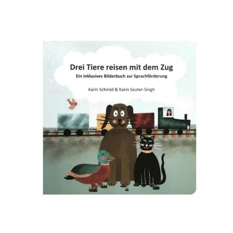 Children's book Three animals traveling by train - Stadtlandkind
