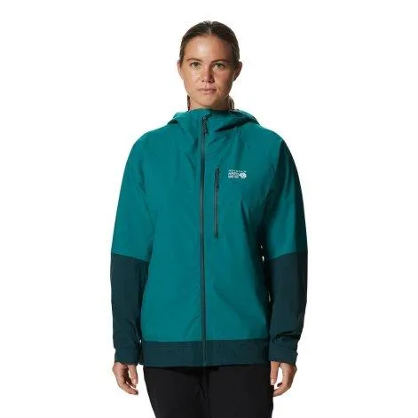 Stretch Ozonic rain jacket dark marsh 340 - Mountain Hardwear