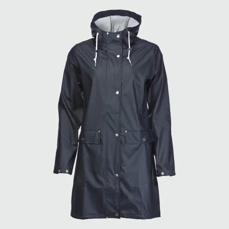 Women's raincoat Kiara dark navy - rukka