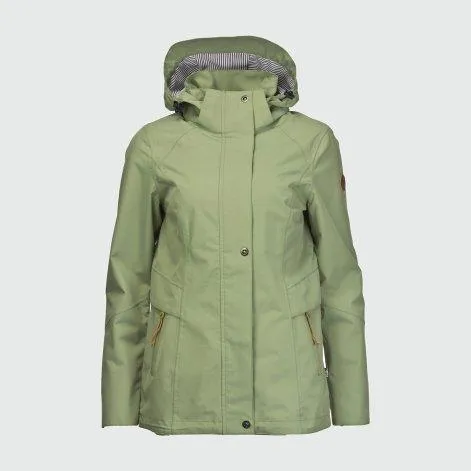 Ladies rain jacket Lorena loden frost - rukka