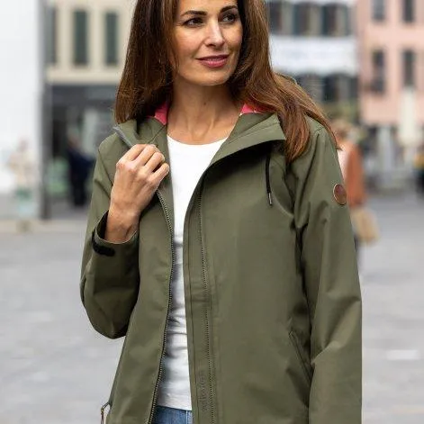 Ladies rain jacket Gemma ivy green - rukka