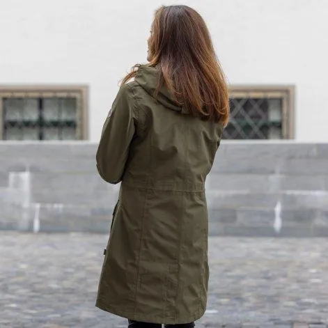 Ladies raincoat Letti ivy green - rukka