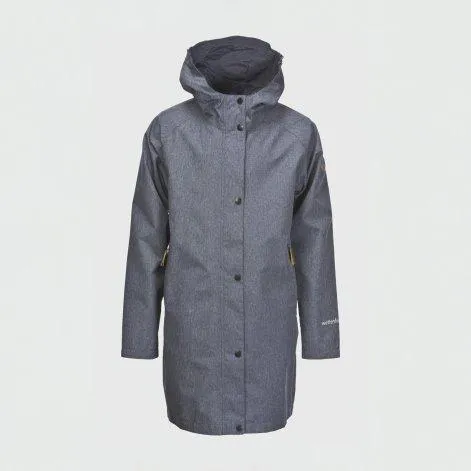 Children's raincoat Travelcoat dress blue mélange - rukka