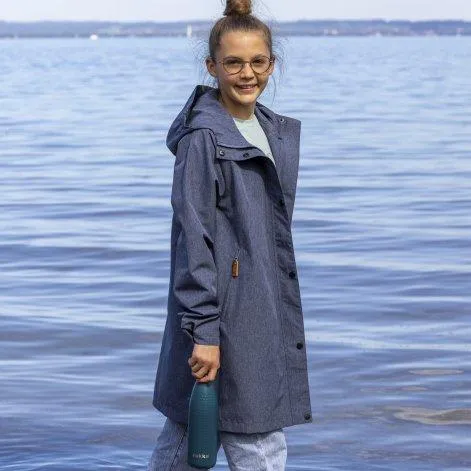 Manteau de pluie pour enfants Travelcoat dress blue mélange - rukka