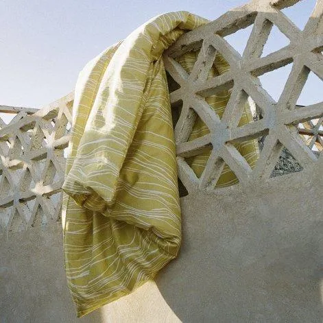 SAHARA Duvetbezug dusty yellow 160x210 cm - Journey Living