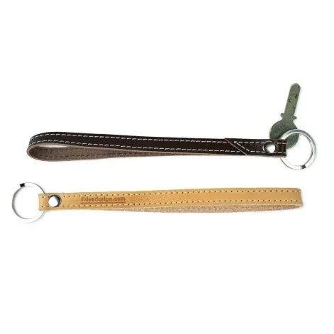 Leather key ring leather collar medium - Fidea Design