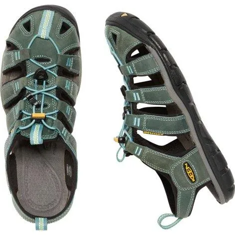 Sandalen Clearwater CNX Leather mineral blue/yellow - Keen