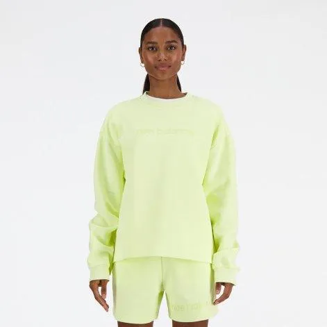 Sweatshirt Hyper Density Triple limelight - New Balance