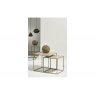 Villa Collection Side Table Set of 2, Iron, Beige